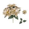 5 Heads Bunch Artificial Poinsettia Bouquet Artificial Flowers Simulation Bouquet  Table Ornament