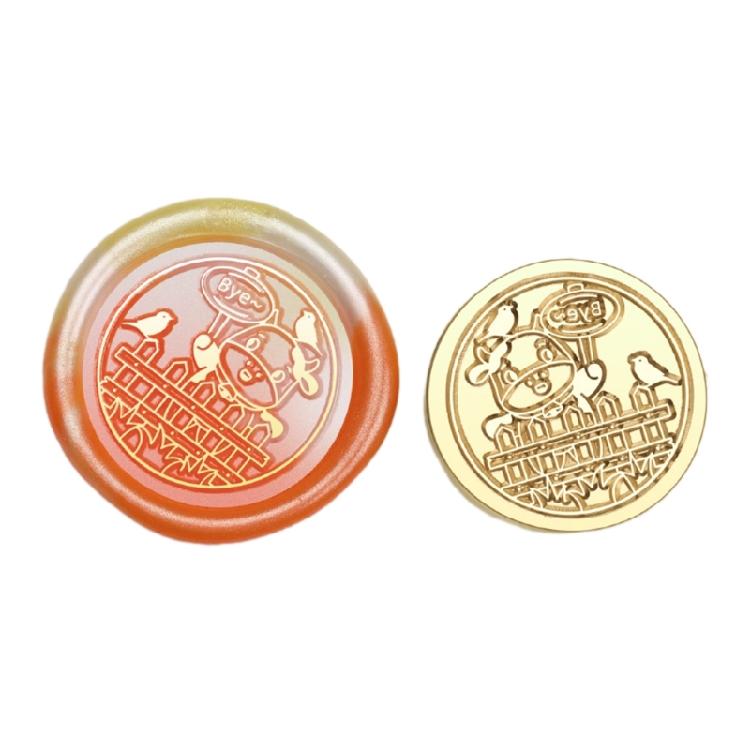 Brass Head Seal Stamp Animal Series Sealing Waxed Stamp for Card Letter Invitations Decoration Rabbits Wax Seal Stamp