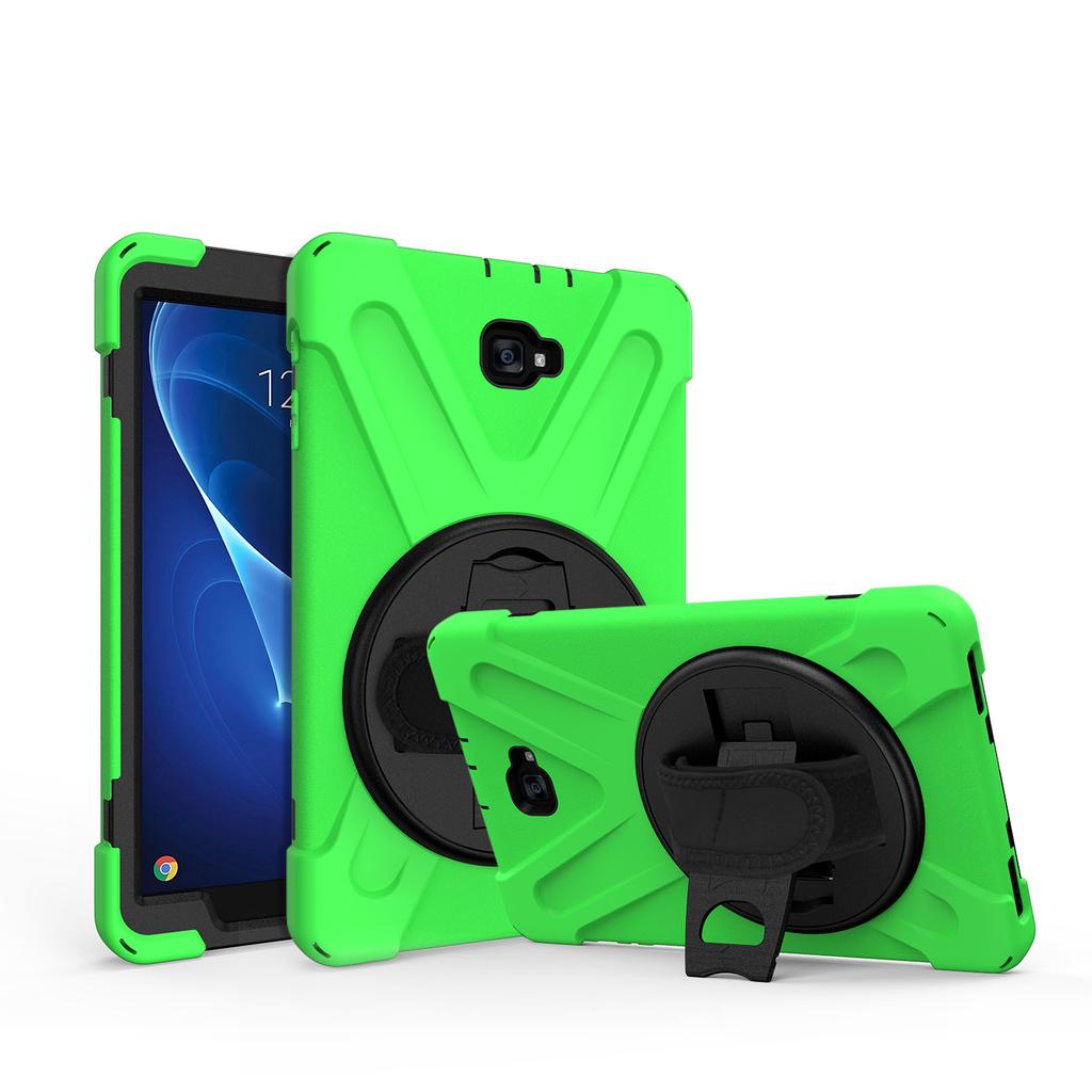 Suitable for Samsung SM-T580 Pirate King Hand Strap Stand Tablet Protective Case T585 Silicone Protective Shell
