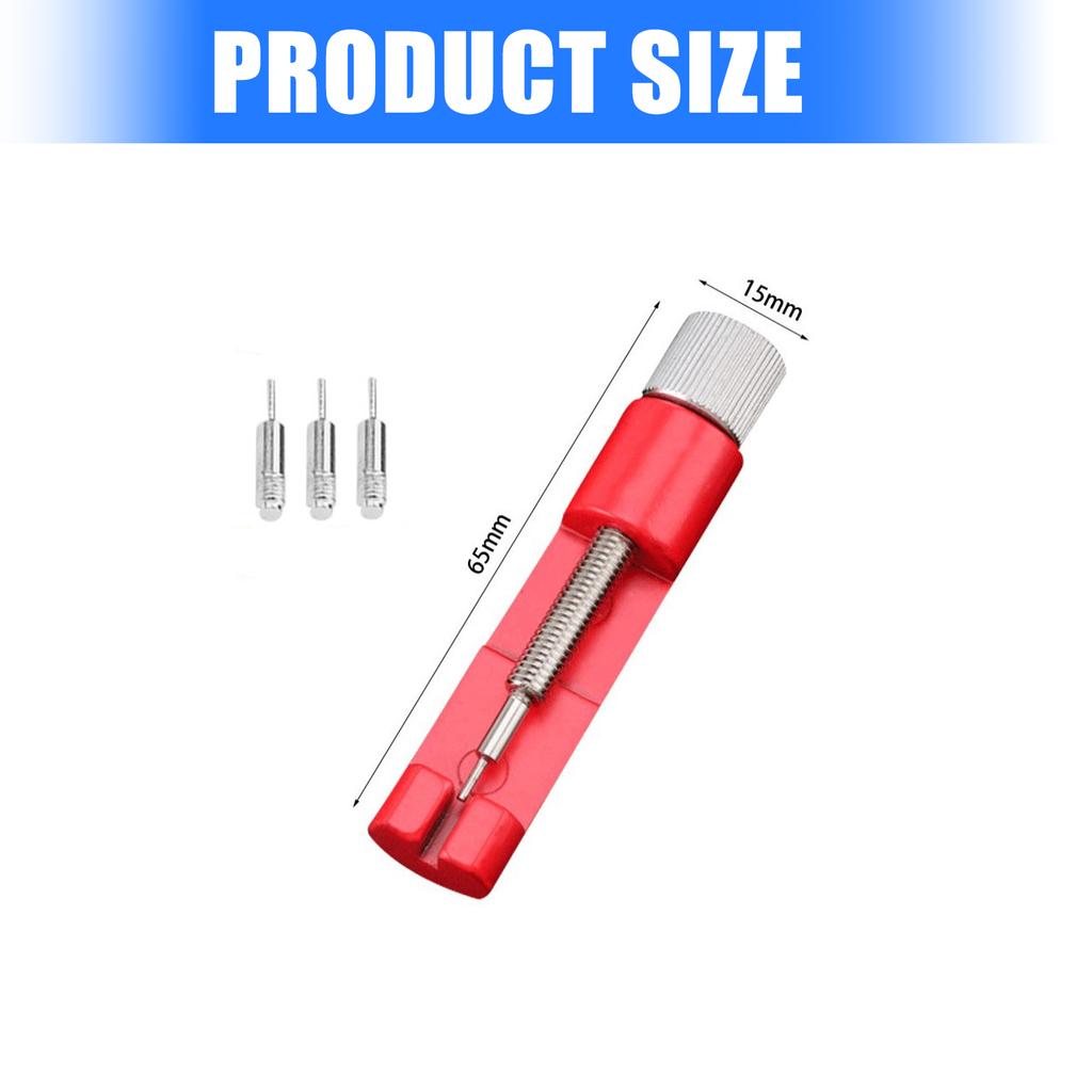 Metal Watch Band Strap Link Pin Remover Repair Tool Kit for Watchmakers with 3Pcs Extra Pins Mini Watchband Tool