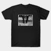 Herren Schwarzes T-Shirt mit Aufdruck Enchanted: Du bist nichts (Inktober) Baumwoll-T-Shirt mit No-Cut-Transferpapier-Druck