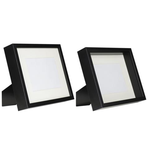 Ramka Na Zdjęcie 3D Głęboka Shadow Box 20X25 Cm Prostokątna Czarna
