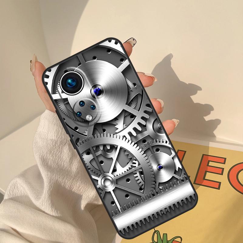Mechanical Engines Case For Honor Magic 5 6 7 8 Pro Cover For Honor 400 200 Lite 50 70 90 X8a X8b X9a X9b X9c