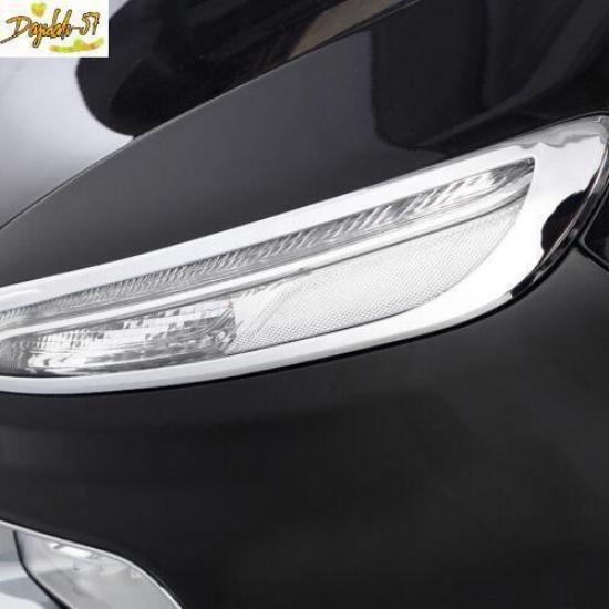 Jeep Cherokee ABS Chrome Front Head Light Lamp Frame Trim Fit For 2014-2017 2018