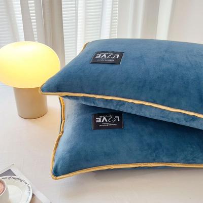 2pcs Printed Plush Pillowcase 48*74cm Rectangle Sleeping Pillow Case Winter Warm Soft Flannel Pillow Covers Home Decor