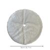 30in White Christmas Tree Skirt Plush Faux Fur Carpet Xmas Floor Mat Wedding Birthday New Year Christmas Tree Decor 1pc