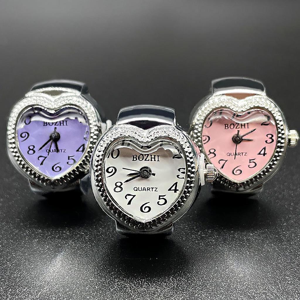 Ring Watch Fashion Square Ring Shape Watch Personality Creative Retro Style Ring Electronic Watch