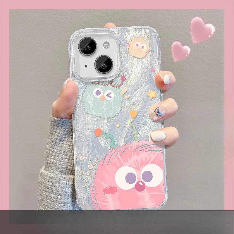 

Подходит для чехла для мобильного телефона opporeno11pro vivos18/17 милая цветная подставка в виде угольного шарика xiaomi 14 перо пряжа Redmi Note 9 Pro