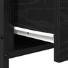 Nightstand Black Oak Look 34 x 35.5 x 70 cm Engineered Wood