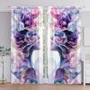 2-Panels Abstract Art Style Beauty Semi Blackout Curtains   Half Blackout Suitable for Artistic Home Decorative Curtains