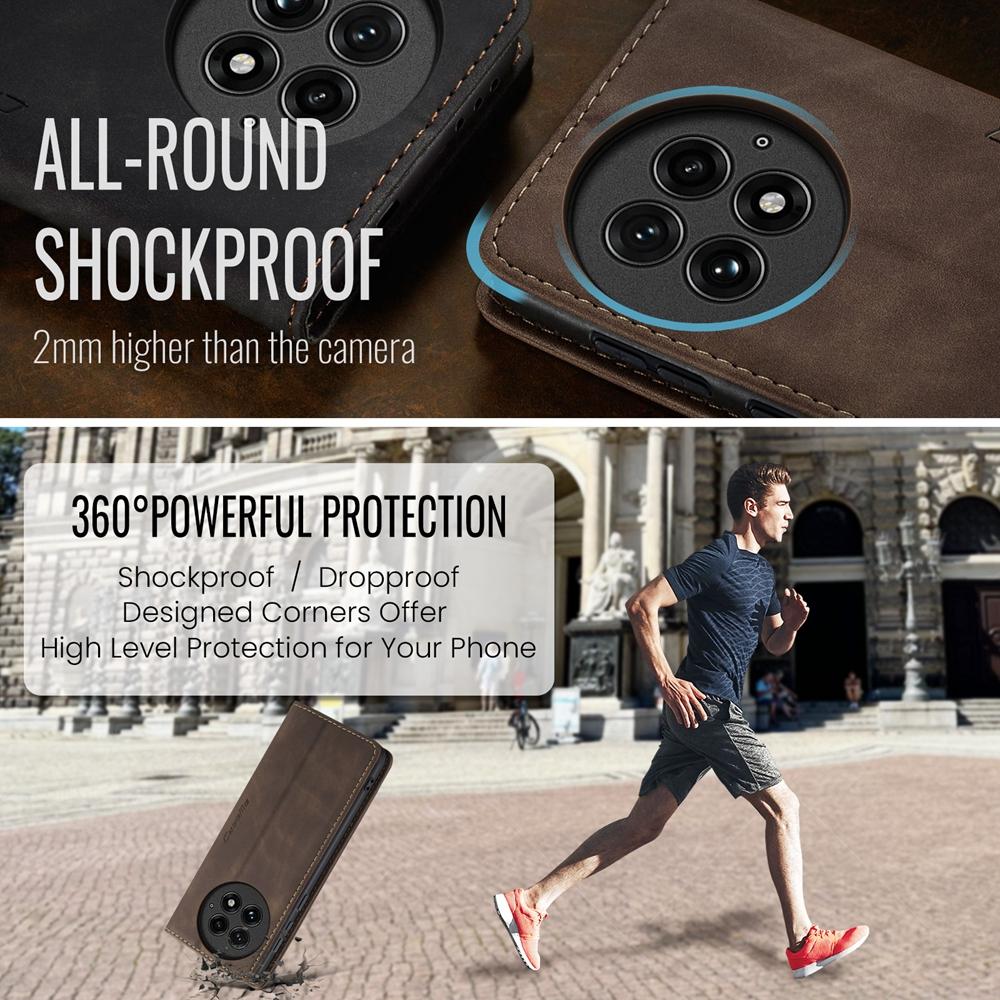 Retro Lommebokdeksel i Lær med Støtte og Flipdeksel for OnePlus 13 12 11 7 Pro 8a 1+11 12 13 Telefondeksel Støtsikkert Anti-fall Kort Kontantlomme