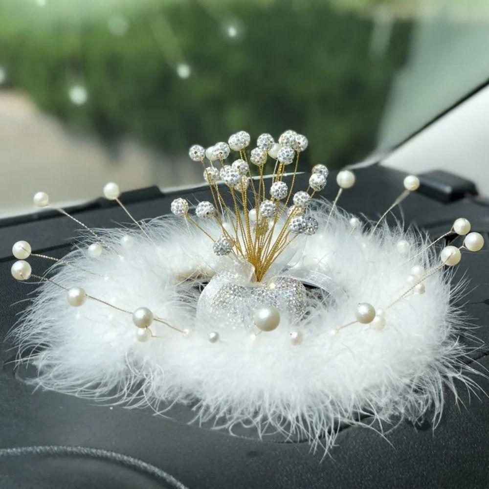 Self-adhesive Sticker Car Mounted Bling Vase Bling Design Full Star Dashboard Decoration  Women's