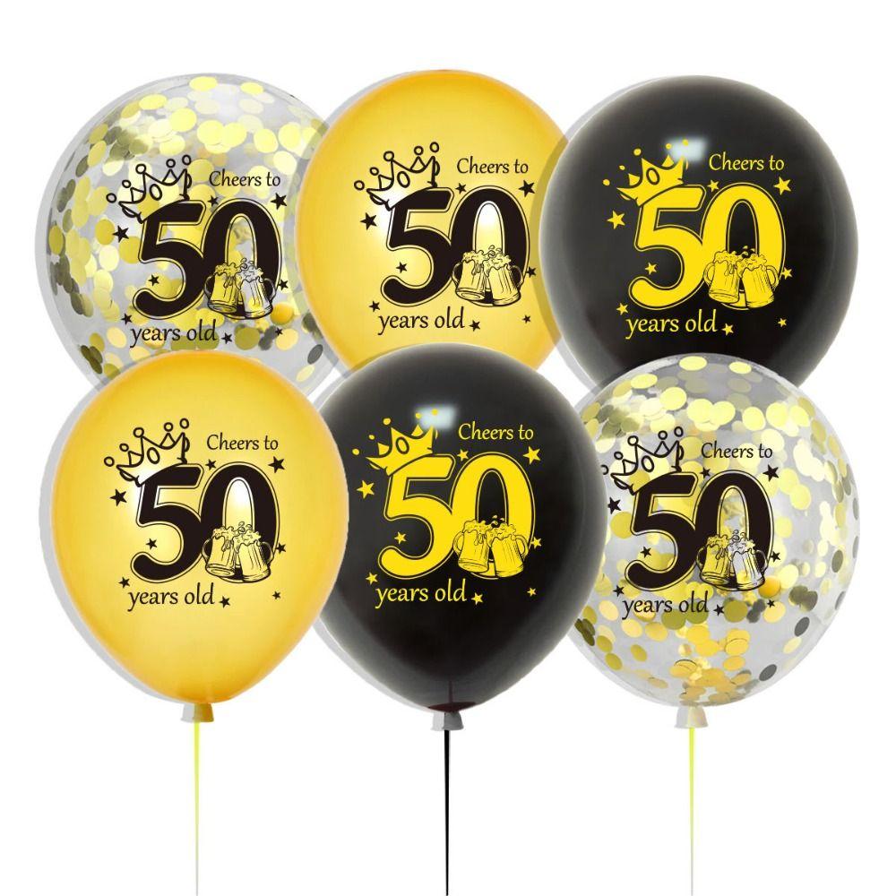 12PCS Party Props 30th BIrthday Balloons 18th 30th 40th 50th 60th Confetti Balloon  Anniversary