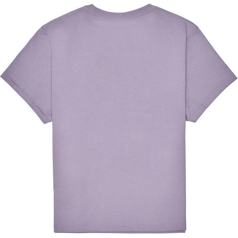 Levis Letter Logo Printed Round Neck Pullover Short Sleeve T-Shirt Women T-Shirt Purple 0019G-0001