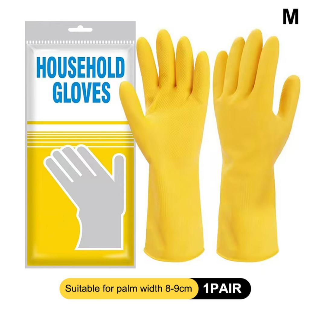 Thickened Kitchen Gloves, Dishwashing Gloves Wear-Resistant, Suitable For Dishwashing, Cleaning And Household Rubber Gloves