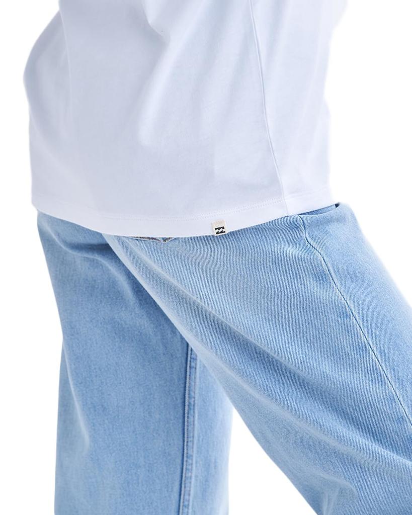 Billabong Modern Square Logo Boy Fit Tee In Nut Women's