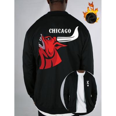 Bomber Baseball Jacket, Lightweight Nylon, Camo Print, Windproof, Outdoor & Travel
