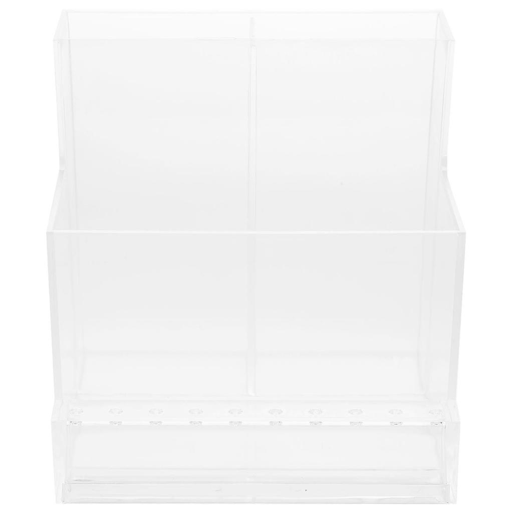 1Pcs Nail Drill Bits Holder Stand Organizer 13 Holes Manicure Polisher Rack Clear Nail Art Tool Organizer Grinding Storage Shelf