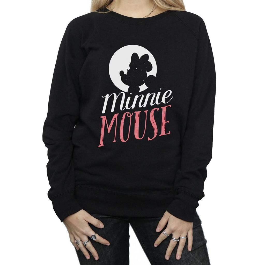 Disney Womens/Ladies Minnie Mouse Moon Silhouette Sweatshirt