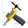 2 In 1 Manual Glass Tile Cutter Hand Tools Set with 2 Tungsten Steel Blades for Cutting Breaking Glass Ceramic Tile Glazed Tile