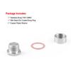M18X1.5 Oxygen Sensor Stainless Steel Bung Plug Nut Stepped Mounting Cap Kit Plug Nut Plug Wideband Nut Fitting Weld Bungs