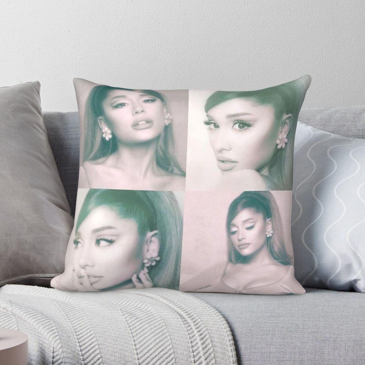 Exquisite Ornaments Unisex Ariana Grande Positions Pillowcase Polyester Linen Velvet Creative Zip Decor Home Cushion Cover 45X45