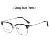 2024 Stylish Business Eyewear: TR Titanium Frame Glasses with Fade-Resistant Vacuum Electroplating - Model 15012