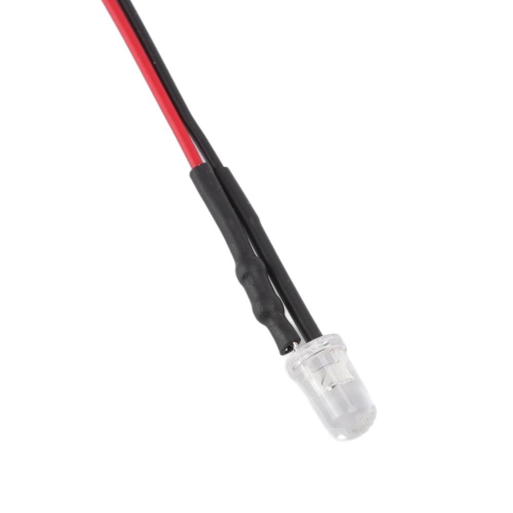20 Stück 5mm Vorverdrahtete LED-Dioden 5-12V Einzelne LED-Birnen LED-Lichtdioden Schaltungswissenschaftsexperiment