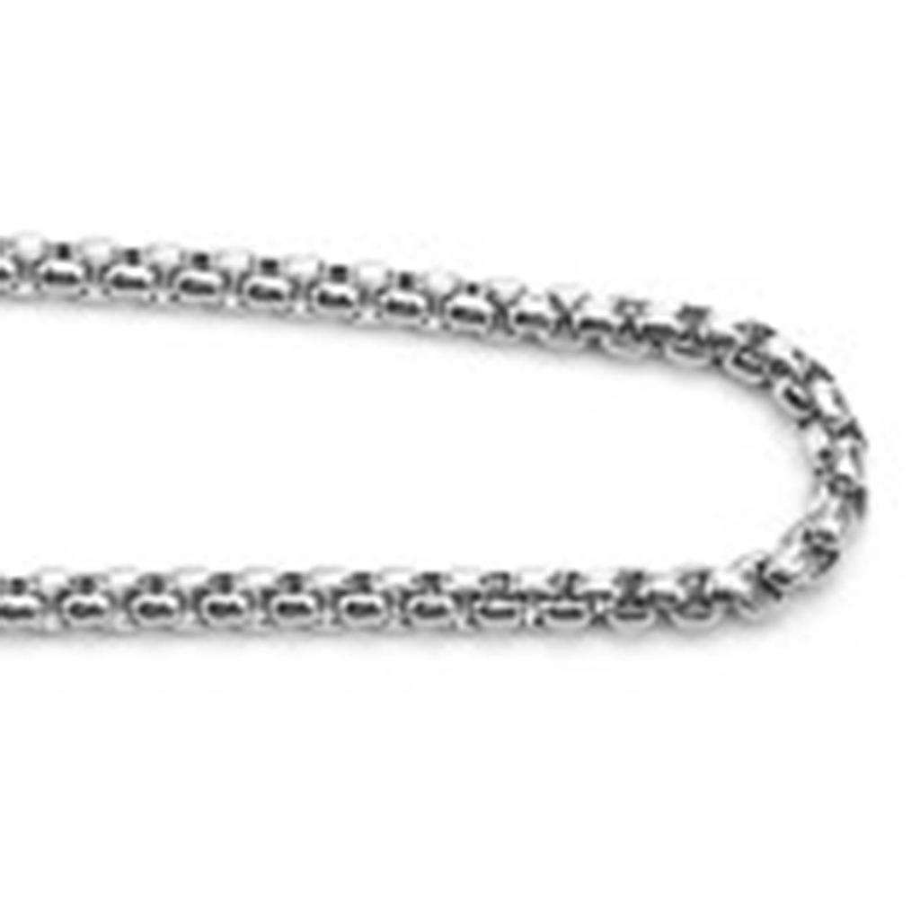 Unisex Halskette Schlicht Modisch Exquisit Edelstahl Halskette für Männer Frauen Silber