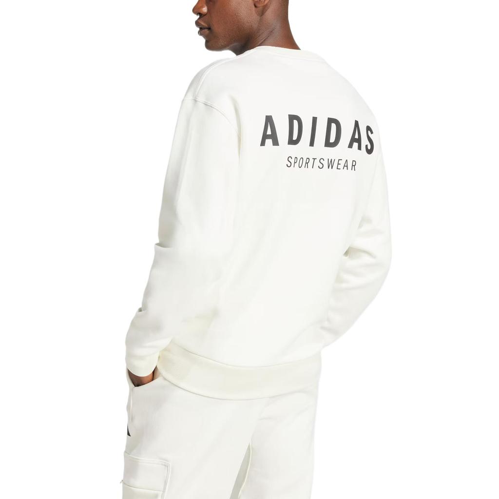 adidas M A Szn G Crew Comfortabel Ademend Zacht Longsleeve Sweatshirt Unisex Sweatshirt Han-Jade-Wit Zwart JJ3670