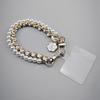 Camellia Pearl Mobile Phone Charm keychain Chain Girl Woman Cell Phone Case Fashion Pendant Key Strap Rope With Universal Clip