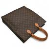 Auth LOUIS VUITTON Monogram Sac Plat Tote Bag Brown PVC M51140 Lv9929ss