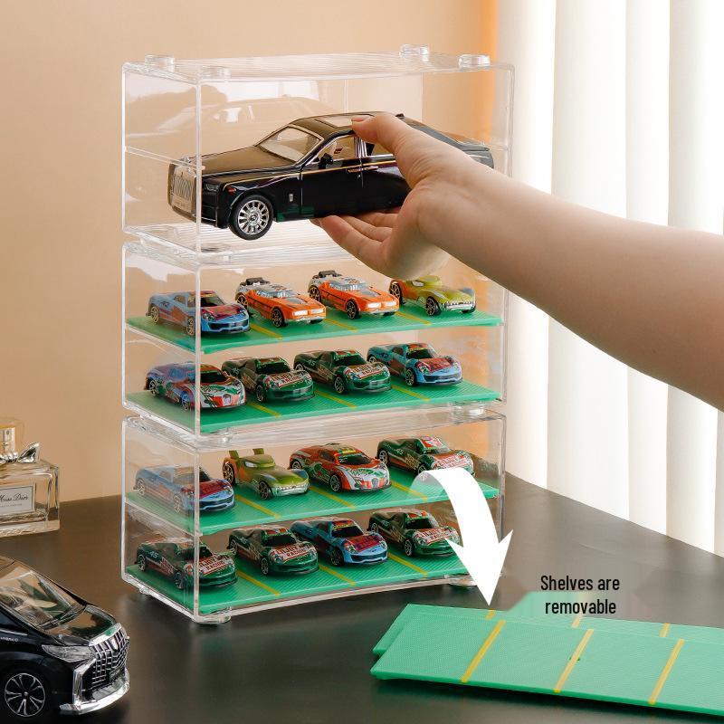 Stackable Desktop Hot Wheels & Tomica Car Display Acrylic Storage Stand