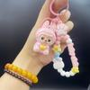 Cross Border Popular Sitting Posture Labubu Keychain Labubu Cross Dressing Cute Doll Small Gift