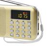 Y-896 Digital Radio Rechargeable Flashlight Function 3W Mini Portable FM Radio with TF Card Slot for the Aged