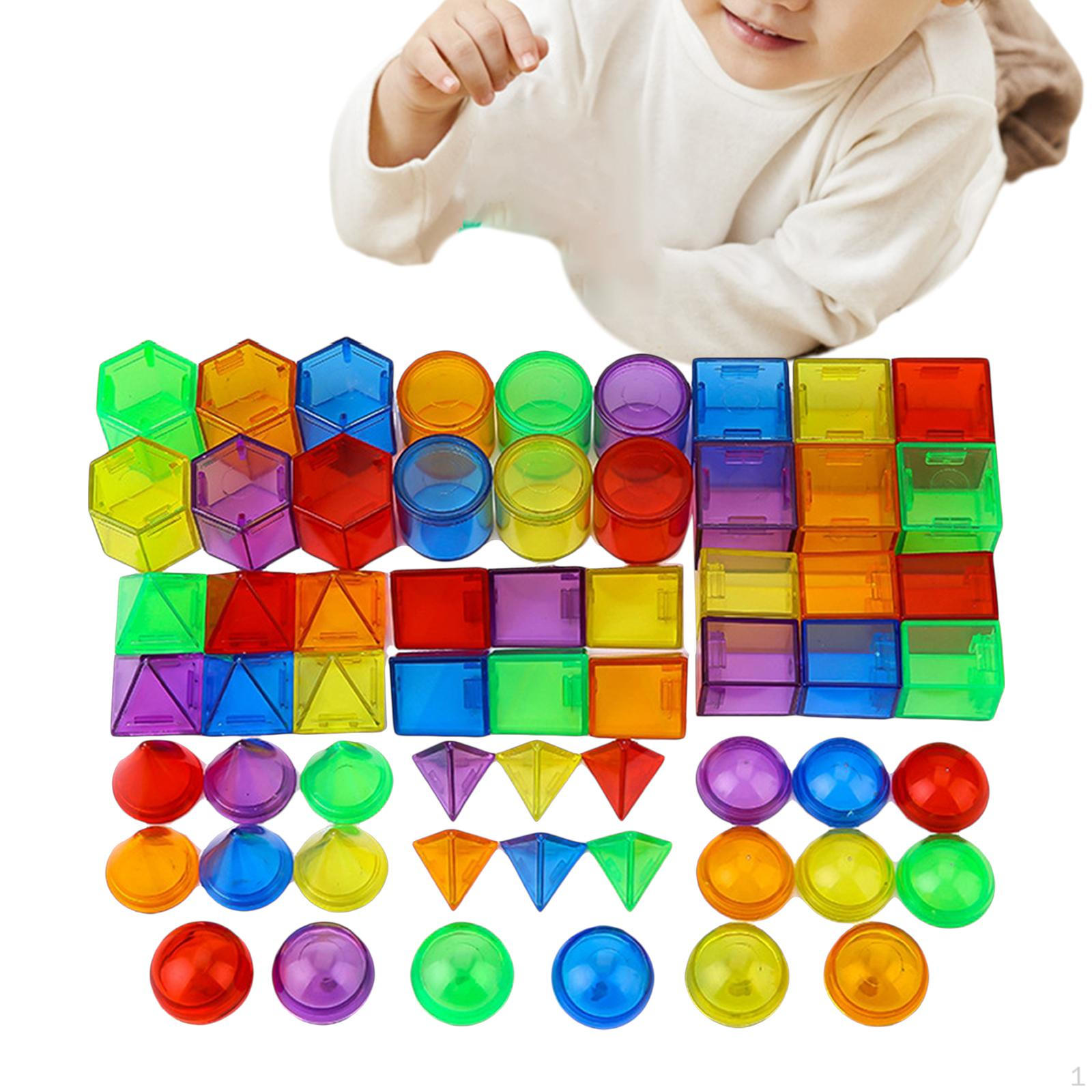 Small Geometric Solids Montessori Toys Sensory for Living Room Unisex Bagged
