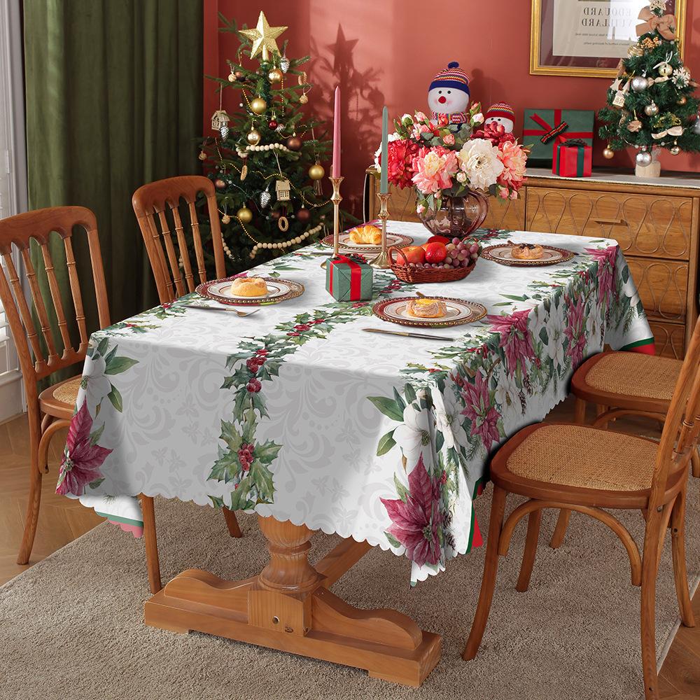 Față de masă 1BUC masă de sufragerie impermeabilă și rezistentă la grăsimi, tapițată cu țesătură din poliester