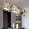 Dining Room Light Luxury Crystal Chandelier Office Strip Light Living Room Simple Nordic Hanging Lamp Interior Decoration Lamp