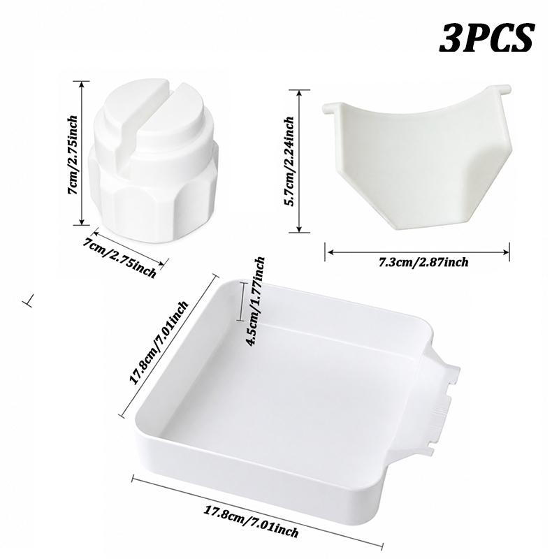 Washing Machine Drain Tray Anti-Overflow Water Catch Box for Drum Washer Cleaning Lint Drain Funnel Drip Tray Floor Protection