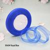 Cinta de Hilo de Nieve Transparente de 1,2 cm para Manualidades: Ganchillo, Accesorios para el Cabello, Lazos, Regalos, Empaque para Pasteles y Cajas, Cinta de Seda