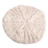 2025 Women's Hat Fashion Beret Braided Baggy Wool Knitted Warm Winter Beanie Hat Women Ski Cap