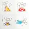 3 Pieces Matching Keychains Puzzle Keychain Set Stylish Keyrings Set Lovely Gift for Girlfriend Boyfriend Animal Lovers