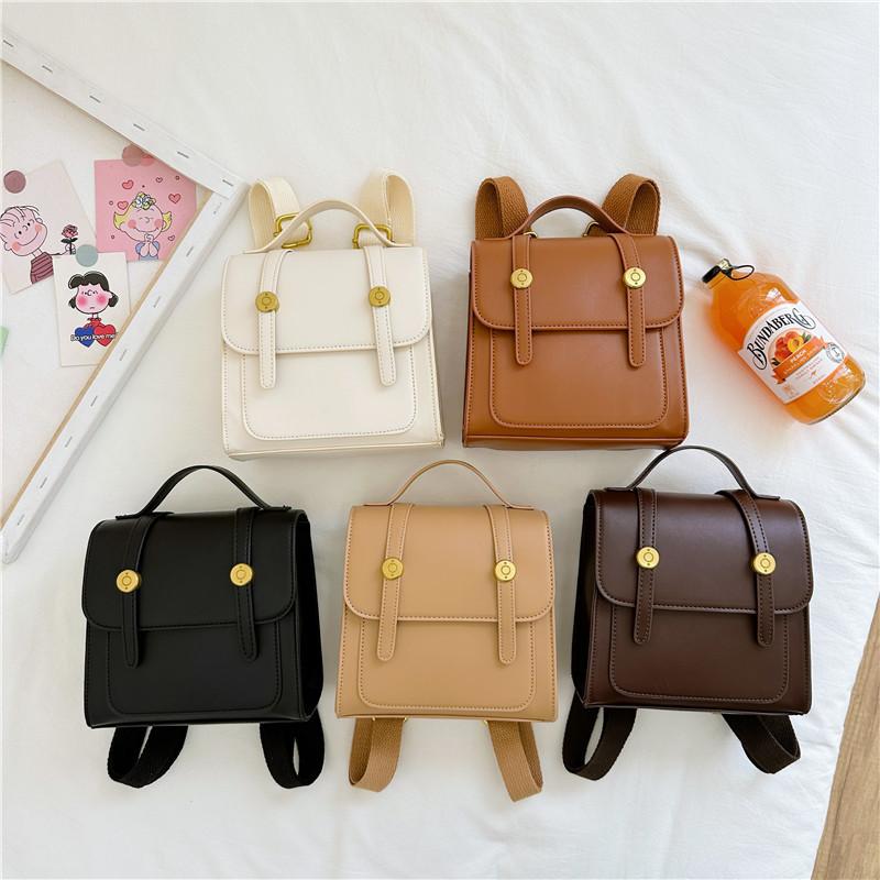 British Style Children's Backpack Simple High-end Handbag Children's School Bag Travel Small Backpack
