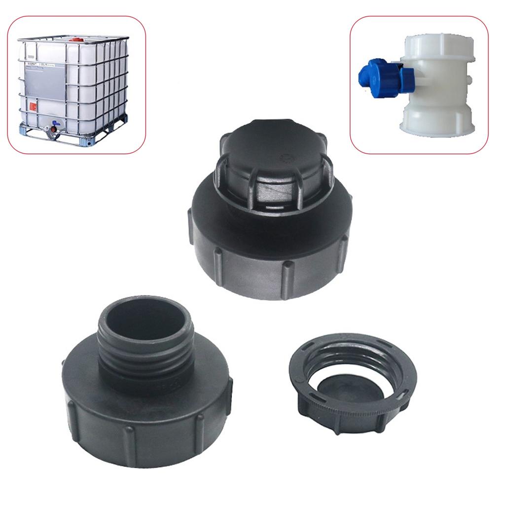1/5Pcs IBC Tank Connectors S60/100mm Coarse Thread End Caps S62/80/100mm Reducing Joints Garden Ton Barrel Irrigation Adapters