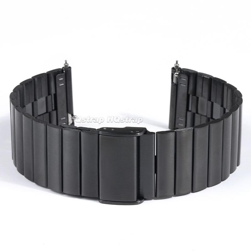 20mm 22mm Stainless Steel Watchband Quick Release Metal Watch Strap Black Silver Rose Gold Replacement Bracelet for Men Woman