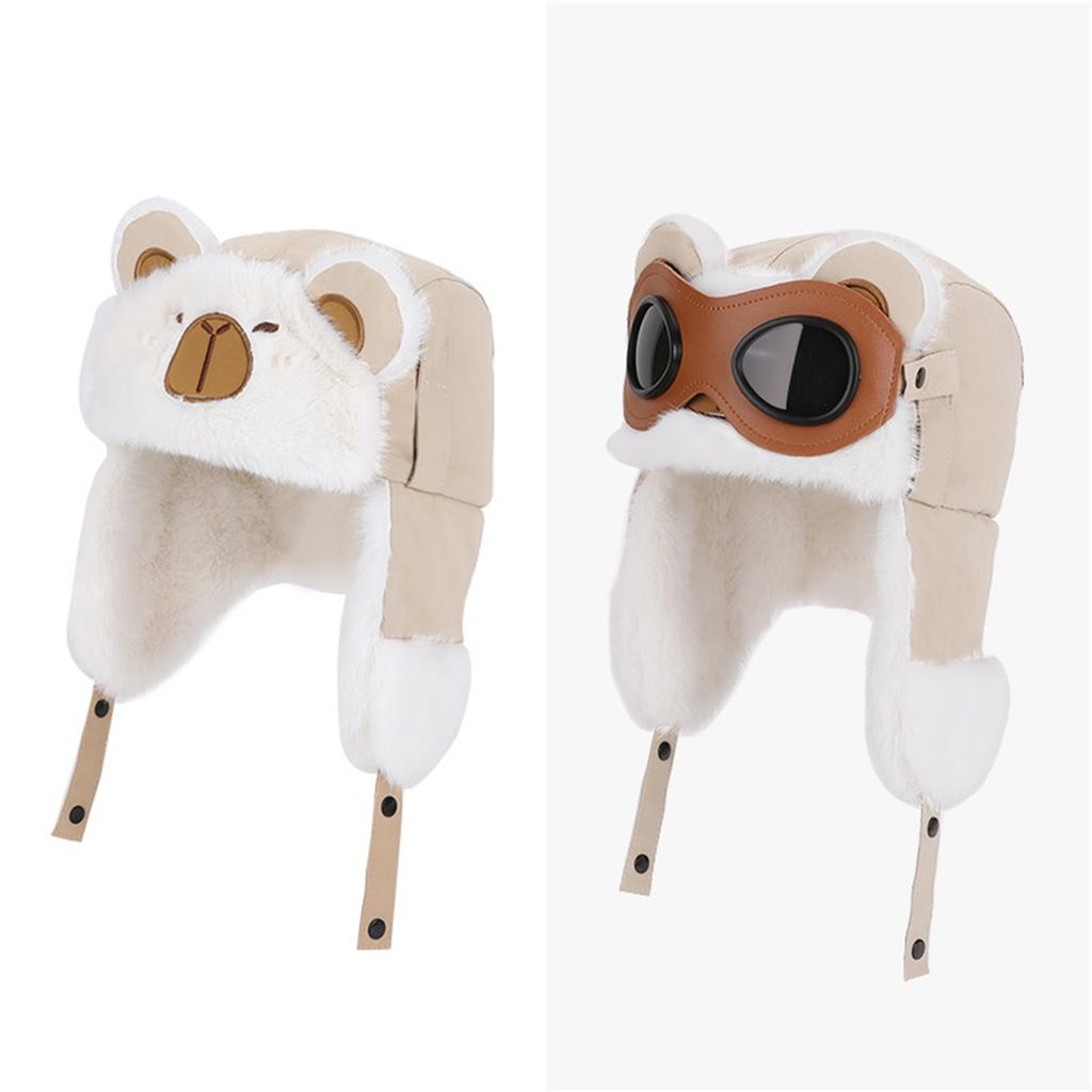 Wintermütze für Kinder, Retro Lei Feng Mütze, Mütze mit warmem Fleece, Ohr-, Motorradmütze zum Fahren