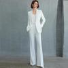 Elegant Spring & Autumn Chinese Buckle Suit Set for Women with Micro Flare Pants