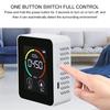 Air Quality Monitor 5-in-1 Detector for CO2, TVOC, HCHO LCD Display Temperature Humidity Detector