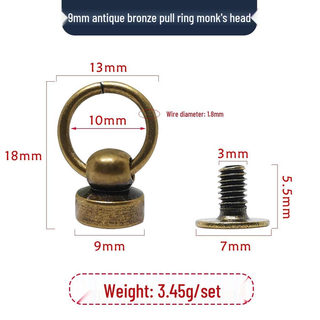 Makeup & Accessories Kit: Lipstick Bag, Nipple Stud, D-Ring/D-Buckle Tools, Monk Head Bag, DIY Screws