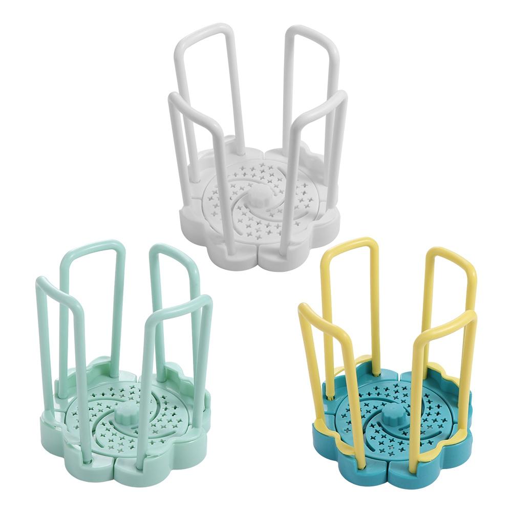Single Tier Rotating Bowl Drain Rack Plastic Dish Display Stand Retractable Bowl Rack Kitchen зелёный 556₽